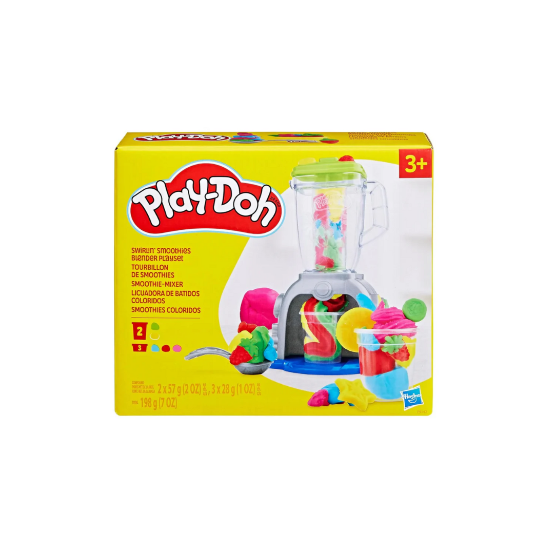 Play-Doh Swirlin' Smoothies Blender Set - Create Colorful Treats with Fun Kitchen Appliances for Kids 3+