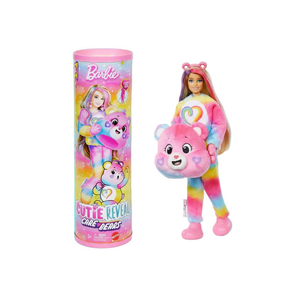 Barbie Cutie Reveal Togetherness Bear Doll & 10 Surprises, Including Color Change & Mini Bear