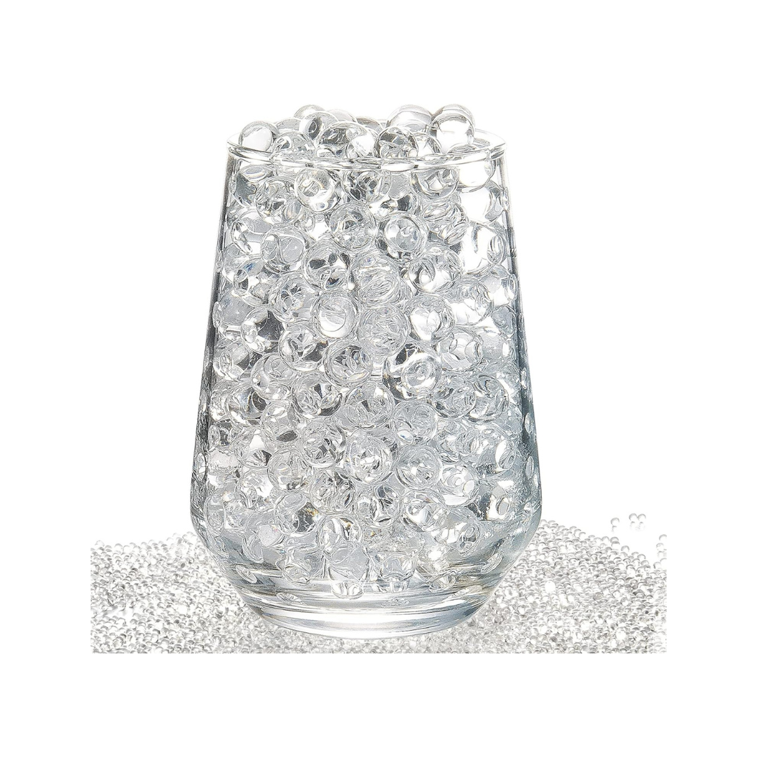 ZTML Clear Water Gel Beads - 16,000 Non-Toxic Vase Fillers for Stunning Floral Arrangements & Weddings