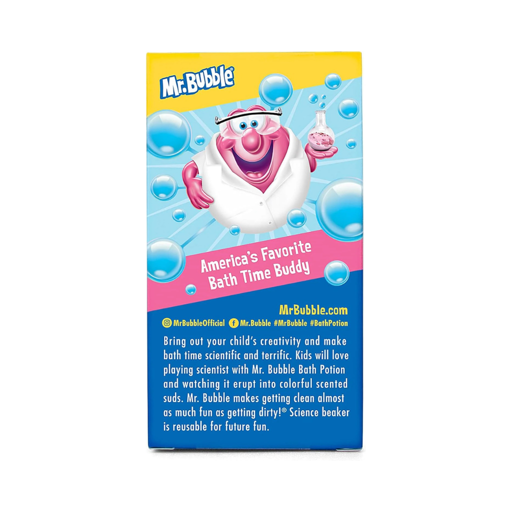 Mr. Bubble Bath Bomb Potions - Colorful Fizzy Fun & Foam Science Beakers (Pack of 4)