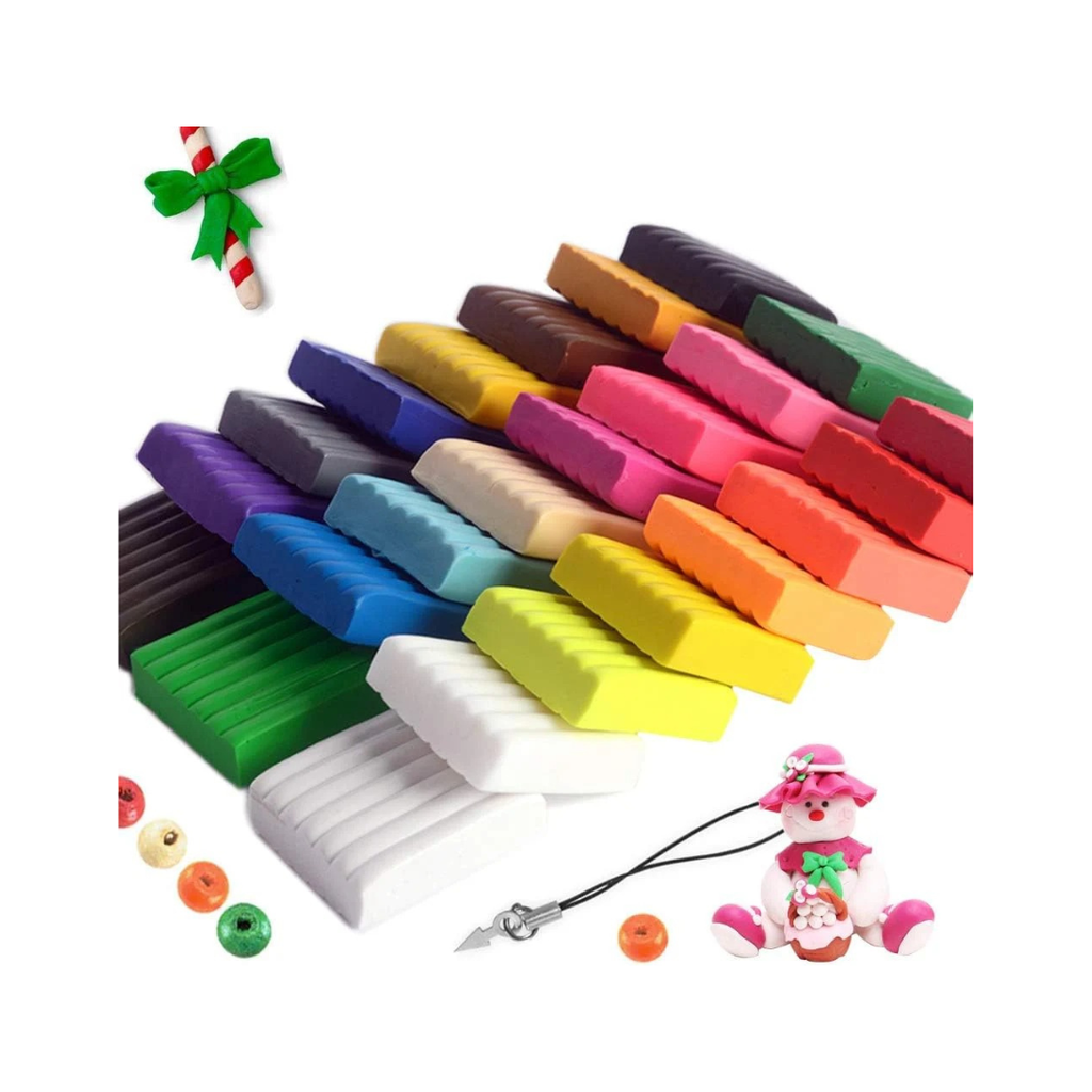 CiaraQ Polymer Clay Set - 24 Vibrant Colors with Sculpting Tools for Creative Kids & Artists, 1.2 lbs of Fun!
