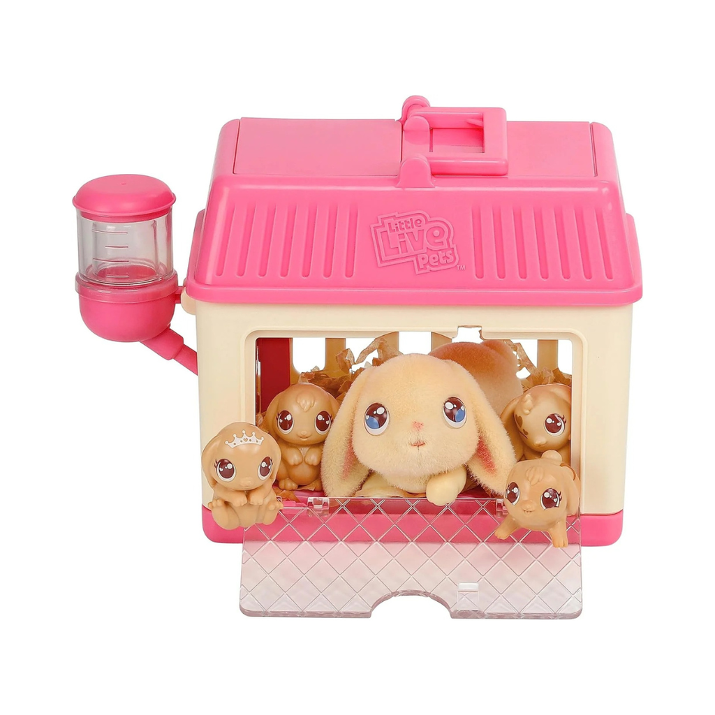 Little Live Pets Lil Baby Bunny Family Playset - Interactive Mama Surprise Bunnies for Kids 5+