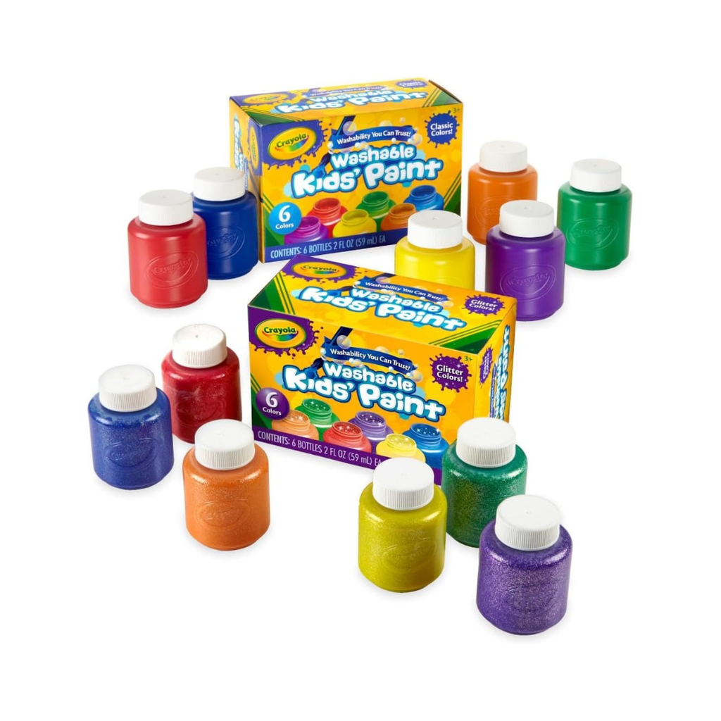 Crayola Washable Paint Set for Toddlers – Fun & Mess-Free Creativity in 6 Vibrant Colors