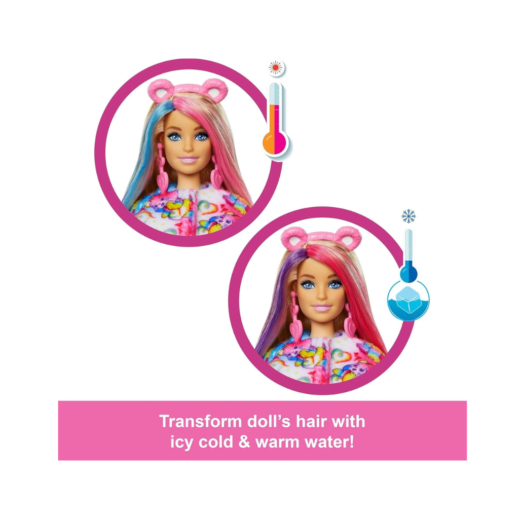 Barbie Cutie Reveal Togetherness Bear Doll & 10 Surprises, Including Color Change & Mini Bear