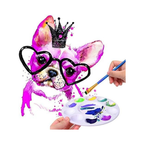 Hulameda 12-Pack Paint Tray Palettes - Vibrant Plastic Paint Pallets for Kids & Students' Art Projects