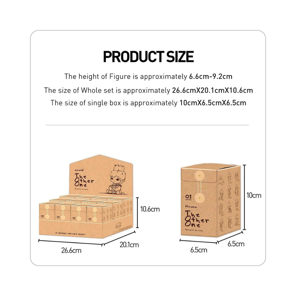 POP MART Hirono Blind Box Figure - Unique Collectible Toy for Modern Home Decor & Desk Accessories, 1PC Random Design