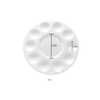 Hulameda 12-Pack Paint Tray Palettes - Vibrant Plastic Paint Pallets for Kids & Students' Art Projects