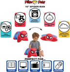 Pillow Pets 16 inch Spider-Man Plush Toy, Marvel Disney Stuffed Animal