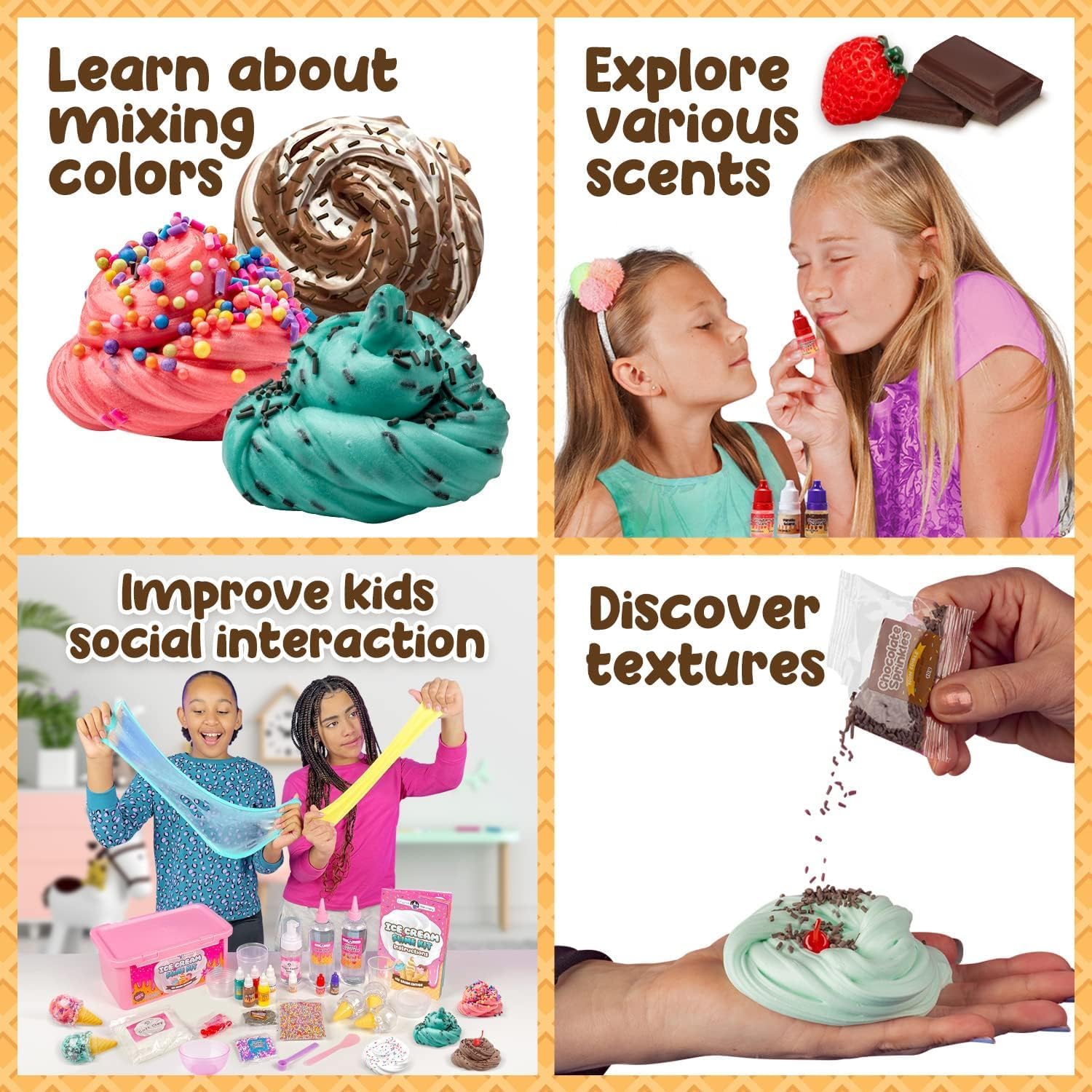 Ice Cream Slime Kit – 31 Fun & Creative Pieces for Endless Imagination