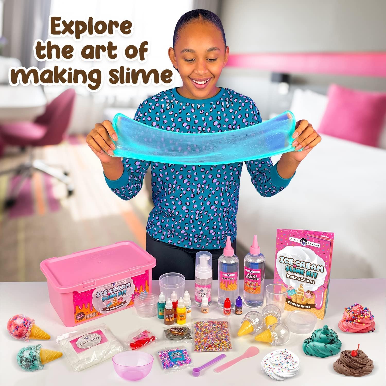Ice Cream Slime Kit – 31 Fun & Creative Pieces for Endless Imagination