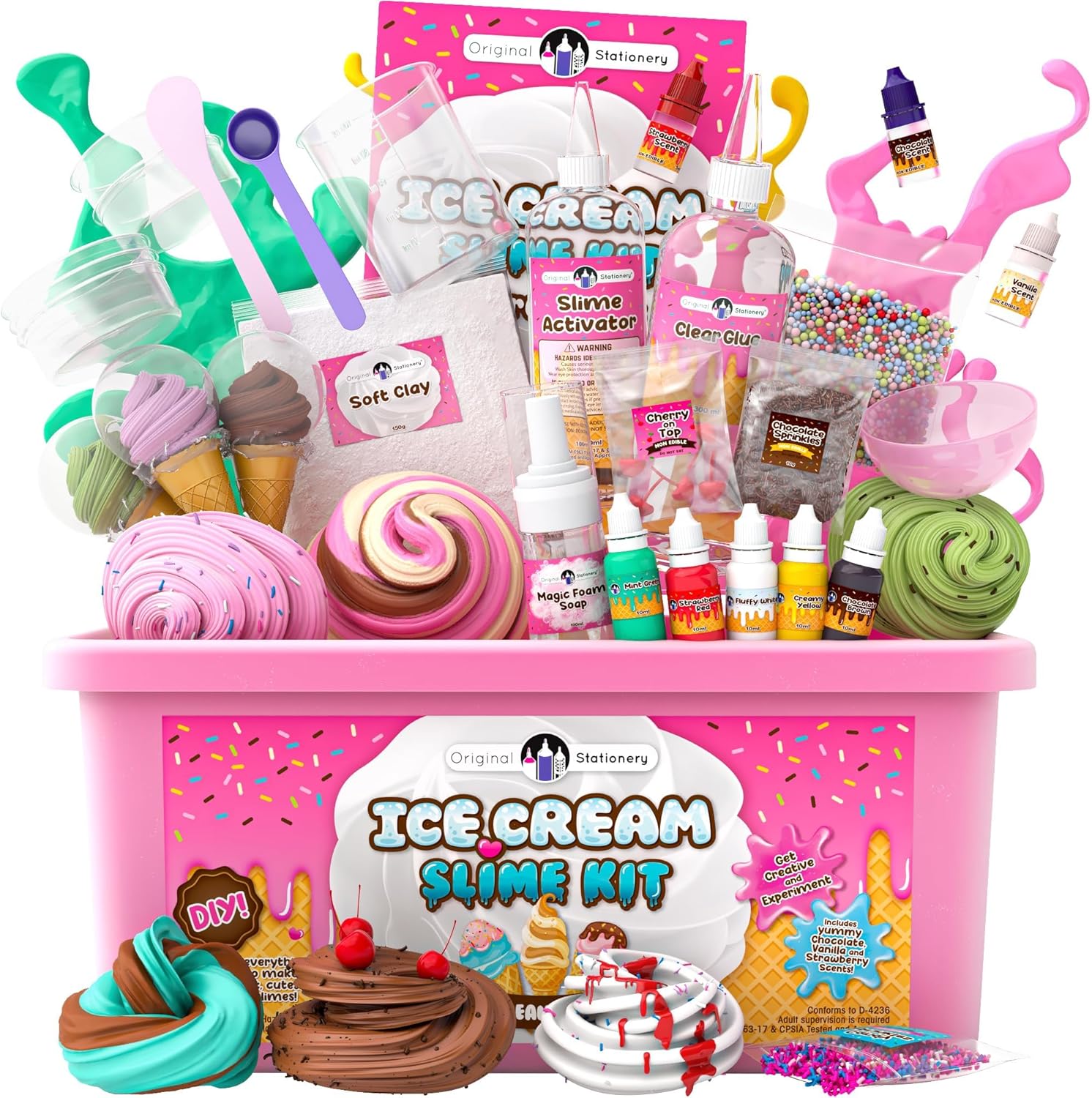 Ice Cream Slime Kit – 31 Fun & Creative Pieces for Endless Imagination